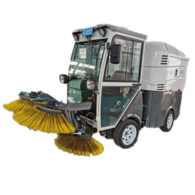 High Efficiency And Energy Saving Outdoor Road Sweeper Cleaning 4 wheel Street Sweeping Machine